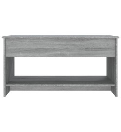 Table basse Sonoma gris 102x50x52,5 cm Bois d'ingénierie