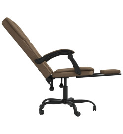 Fauteuil inclinable de bureau Marron Tissu