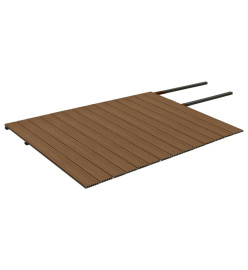 Panneaux de terrasse et accessoires WPC Marron/gris 35 m² 4 m