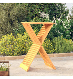 Tabouret pliant 40x32,5x70 cm Bois massif de teck