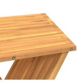 Tabouret pliant 40x32,5x70 cm Bois massif de teck