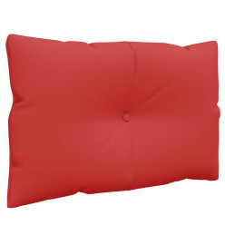 Coussins de palette 2 pcs rouge tissu