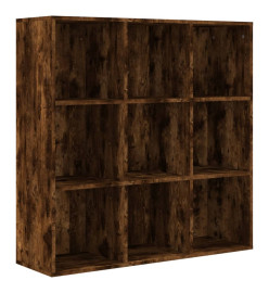 Armoire à livres Chêne fumé 98x30x98 cm