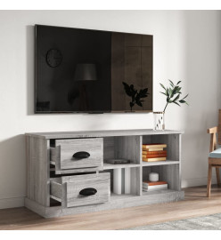 Meuble TV sonoma gris 102x35,5x47,5 cm bois d'ingénierie