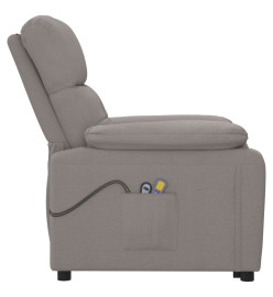 Fauteuil électrique de massage Taupe Tissu