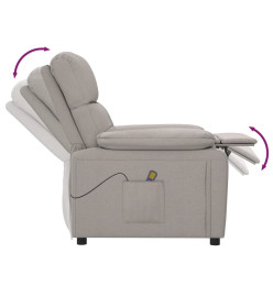 Fauteuil de massage Taupe Tissu