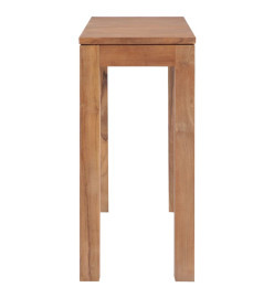 Table console Bois de teck et finition naturelle 110 x 35 x 76 cm