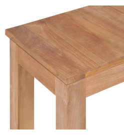 Table console Bois de teck et finition naturelle 110 x 35 x 76 cm