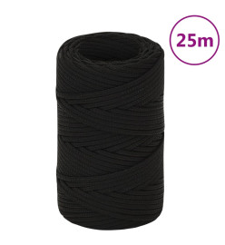 Corde de travail Noir 2 mm 25 m Polyester