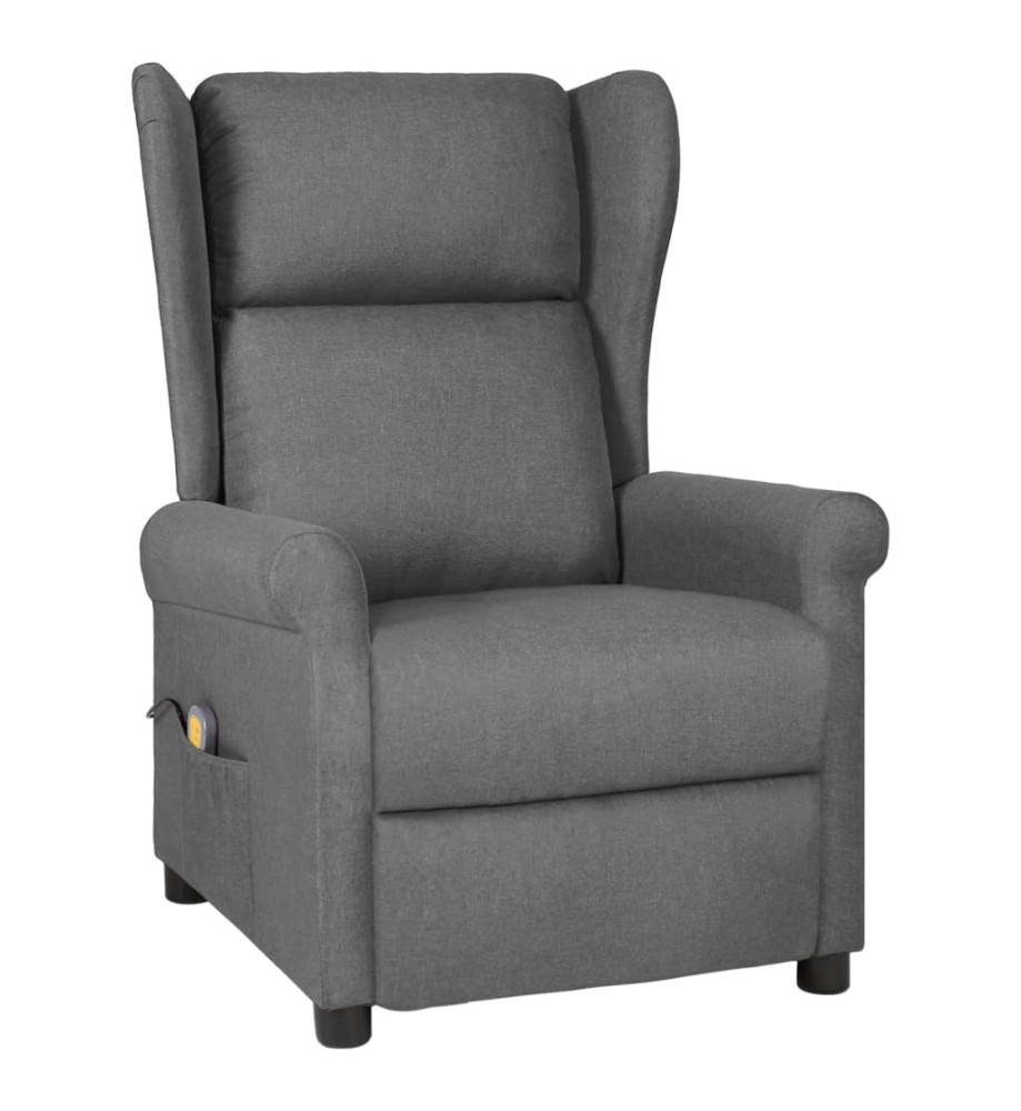 Fauteuil de massage Gris clair Tissu