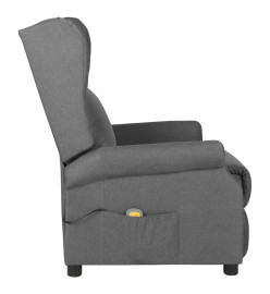 Fauteuil de massage Gris clair Tissu