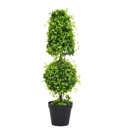 Plante de buis artificiel avec pot Vert 100 cm