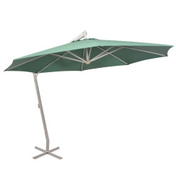 Parasol 350 cm Poteau en Aluminium Vert