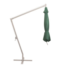 Parasol 350 cm Poteau en Aluminium Vert