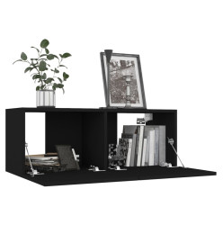 Ensemble de meubles TV 8 pcs Noir Aggloméré