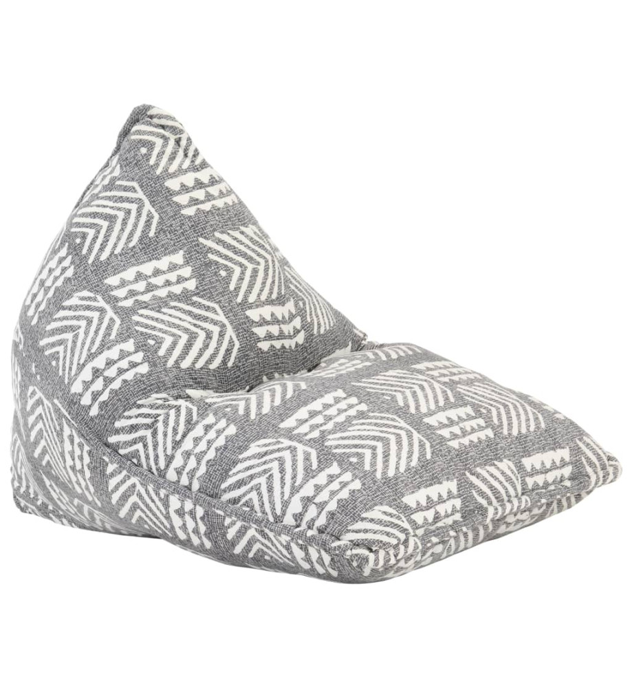 Canapé pouf Gris Tissu Patchwork