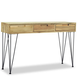 Table console 120 x 35 x 76 cm Teck massif