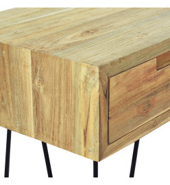 Table console 120 x 35 x 76 cm Teck massif