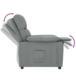 Fauteuil inclinable Gris foncé Tissu