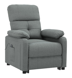 Fauteuil inclinable électrique Gris foncé Tissu