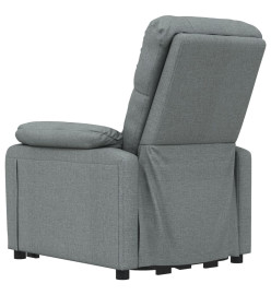 Fauteuil inclinable électrique Gris foncé Tissu