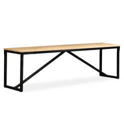 Banc Bois de manguier massif 160 x 35 x 45 cm