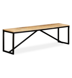 Banc Bois de manguier massif 160 x 35 x 45 cm