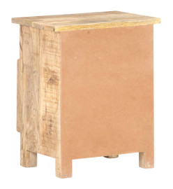 Table de chevet 40x30x50 cm Bois de manguier brut