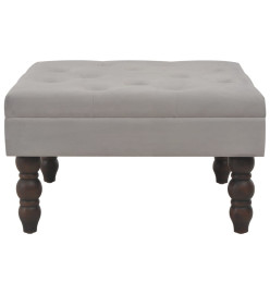 Tabouret Gris foncé 60x60x36 cm Velours