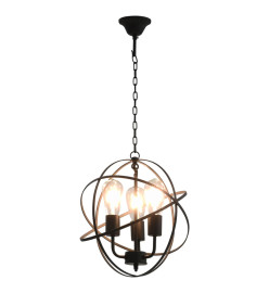 Lampe suspendue Noir Sphère 3 ampoules E27