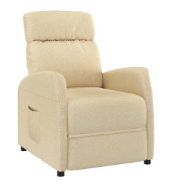 Fauteuil inclinable Crème Tissu