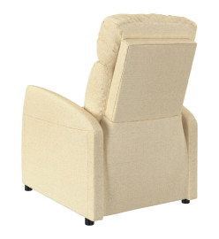 Fauteuil inclinable Crème Tissu