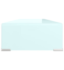 Meuble TV/Support pour moniteur 90x30x13 cm verre vert