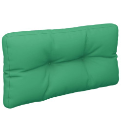 Coussin de palette vert 70x40x12 cm tissu