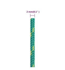 Corde de bateau Vert 2 mm 25 m Polypropylène