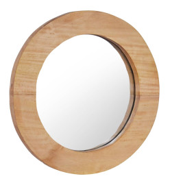 Miroir mural 40 cm Teck Rond