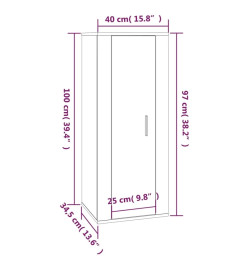 Ensemble de meubles TV 5 pcs Blanc brillant Bois d'ingénierie