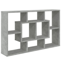 Étagère murale Gris béton 85x16x52,5 cm Bois d'ingénierie