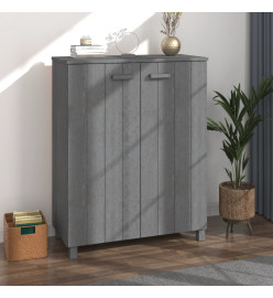 Armoire à chaussures HAMAR Gris foncé 85x40x108 cm Pin massif