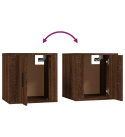 Ensemble de meubles TV 2 pcs Chêne marron Bois d'ingénierie