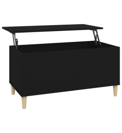 Table basse Noir 90x44,5x45 cm Bois d'ingénierie