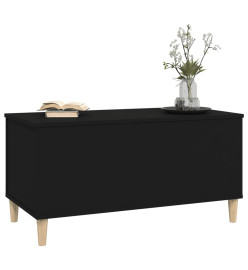 Table basse Noir 90x44,5x45 cm Bois d'ingénierie