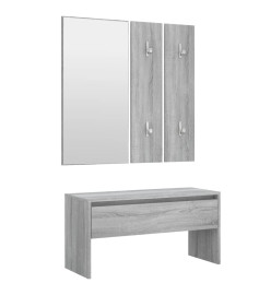 Ensemble de meubles de couloir Sonoma gris Bois d'ingénierie