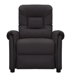 Fauteuil de massage Noir Similicuir