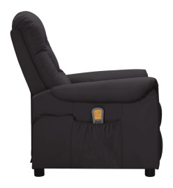 Fauteuil de massage Noir Similicuir