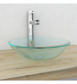 Lavabo Verre trempé 42 cm Transparent