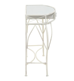 Table d'appoint Style français Métal 82 x 39 x 76 cm Blanc