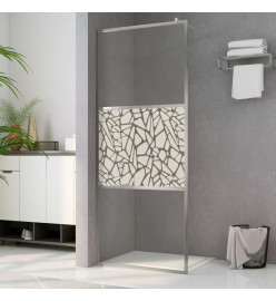 Paroi de douche à l'italienne à verre ESG pierre 80x195 cm