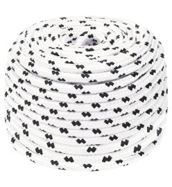 Corde de travail Blanc 10 mm 100 m Polyester