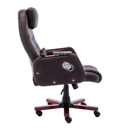 Chaise de bureau de massage Marron Similicuir